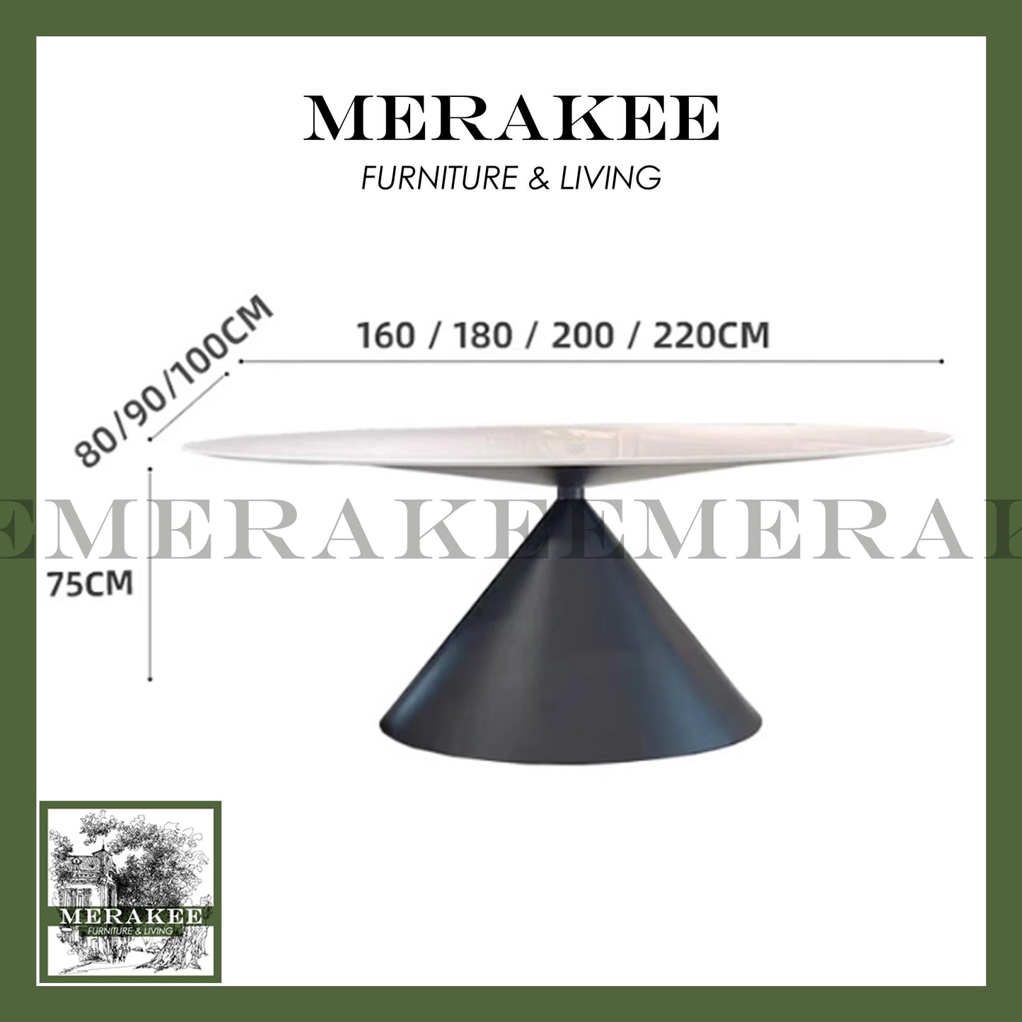 MERAKEE Sintered Stone Dining Table Customization Color Tabletop Carbon Steel/Stainless Steel Titanium Black/Grey/Silver Leg Dining Room Furniture PV60