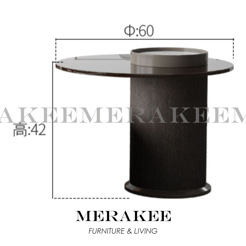 MERAKEE Marble Like Sintered Stone TV Console Cabinet Coffee Table Set Living Room Furniture DS768