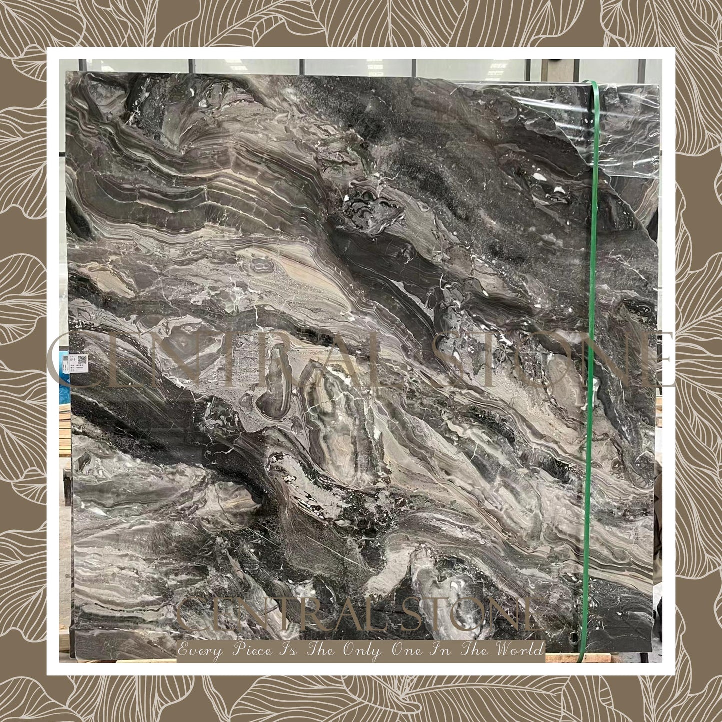 CENTRAL STONE Natural Marble From Italy Customization For Dining Coffee Side Table Feature Wall Real Marble - Venice Brown