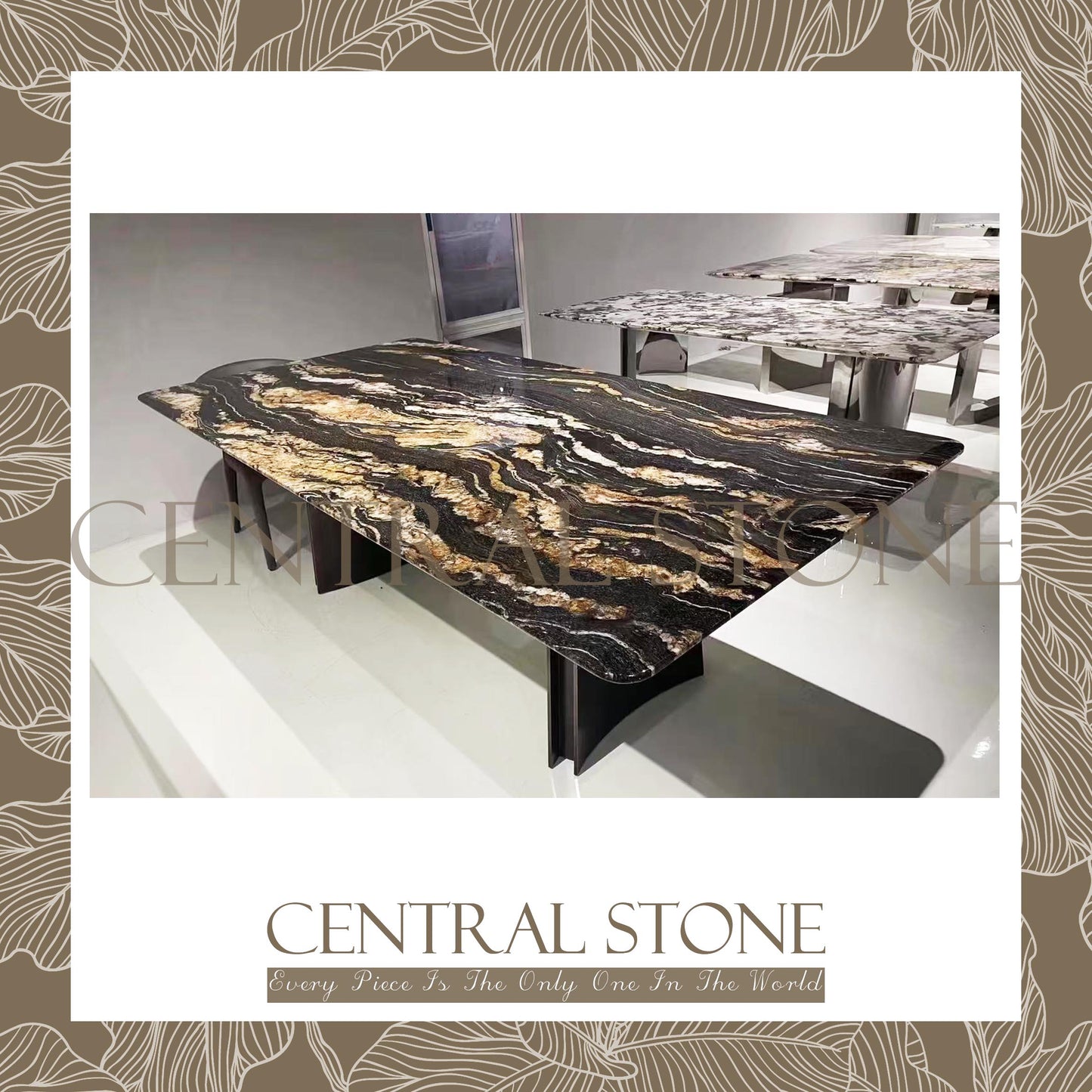 CENTRAL STONE Natural Marble From Italy Customization For Dining Coffee Side Table Feature Wall Real Marble