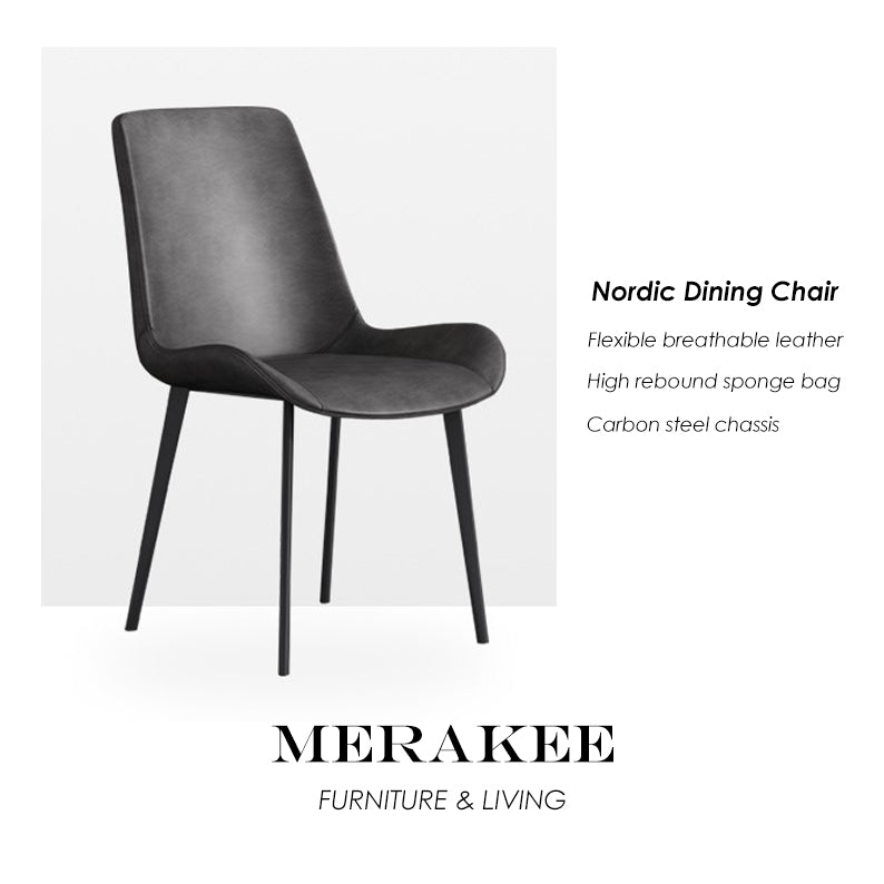 MERAKEE Dining Chair PU Leather Dining Room Furniture JC008