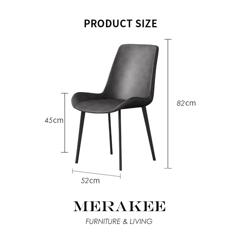 MERAKEE Dining Chair PU Leather Dining Room Furniture JC008