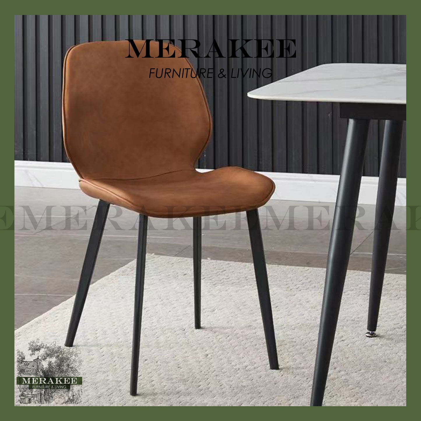 MERAKEE Dining Chair PU Leather Dining Room Furniture JCY003