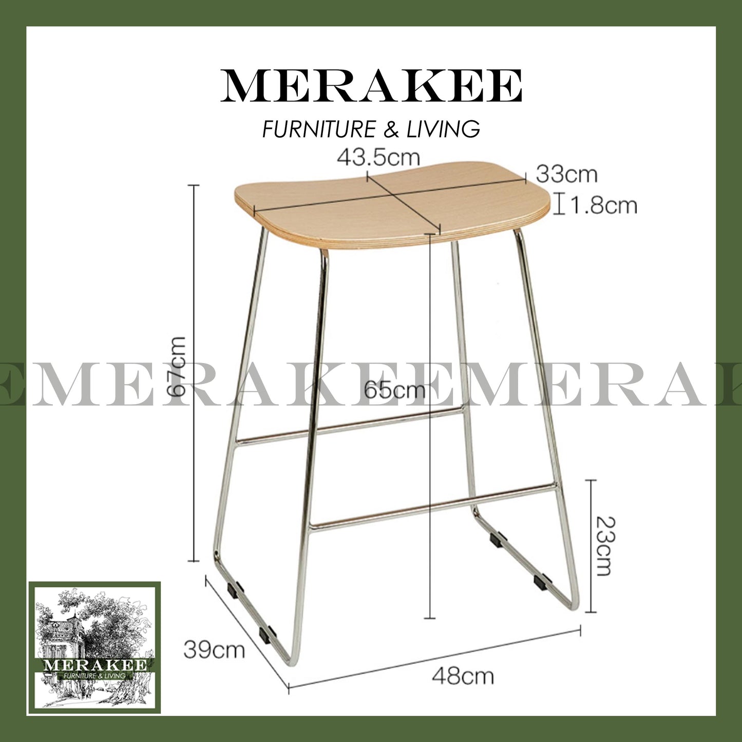 MERAKEE Bar Stool BC02