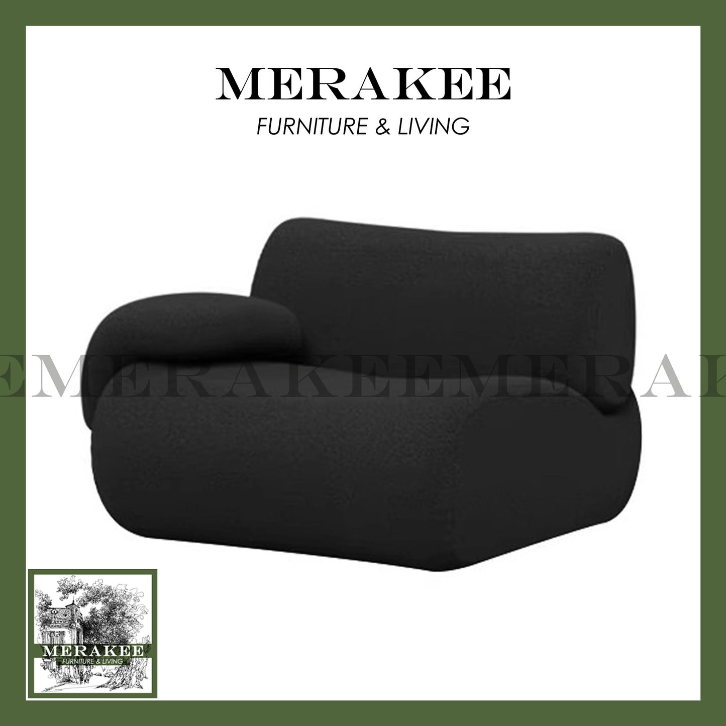 MERAKEE Compressed Modular/Sectional Sofa Firm Seat 5 Years Warranty High Flexibility T017