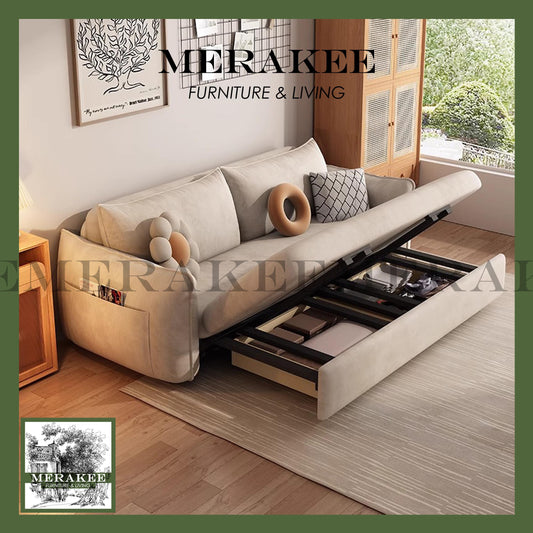 MERAKEE Multi Purpose Sofa Bed With Large Storage Color Solution Living Room Bedroom Furniture K27