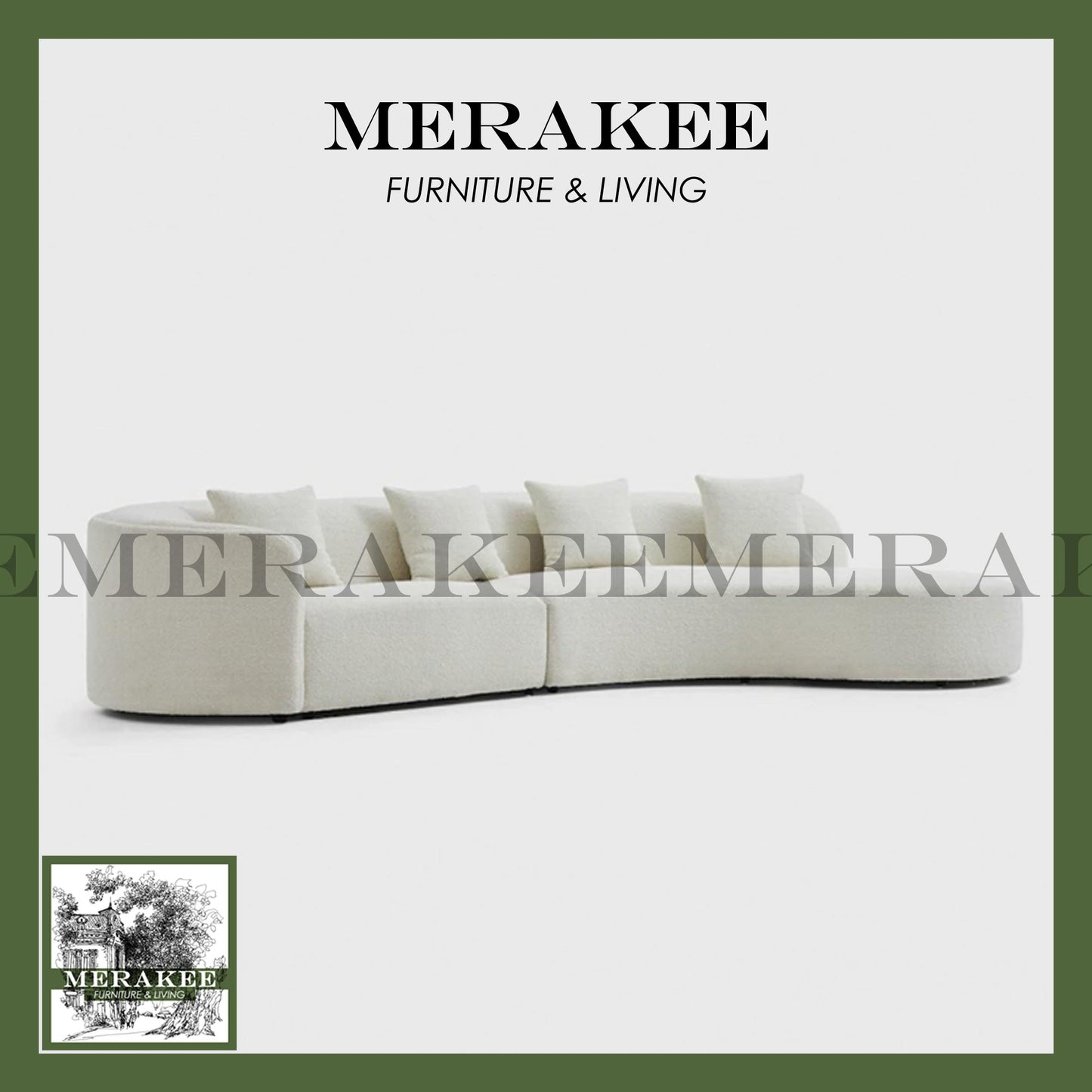 MERAKEE Fabric 1/2/3/4 Seater Sofa Solid Wood Frame Color Solution Technology Fabric Teddy Plush Living Room Furniture XC81