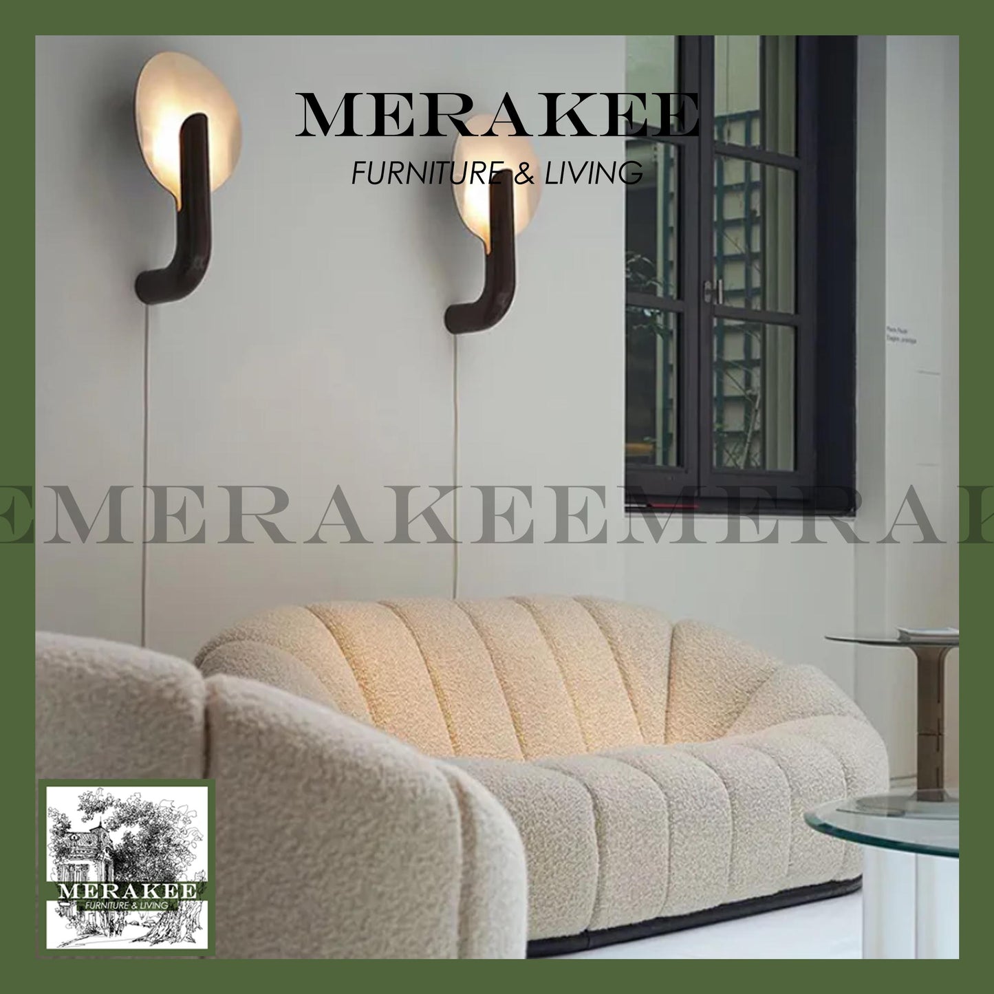 MERAKEE Fabric 1/2/3/4 Seater Sofa Solid Wood Frame Color Solution Technology Fabric Teddy Plush Living Room Furniture XC82