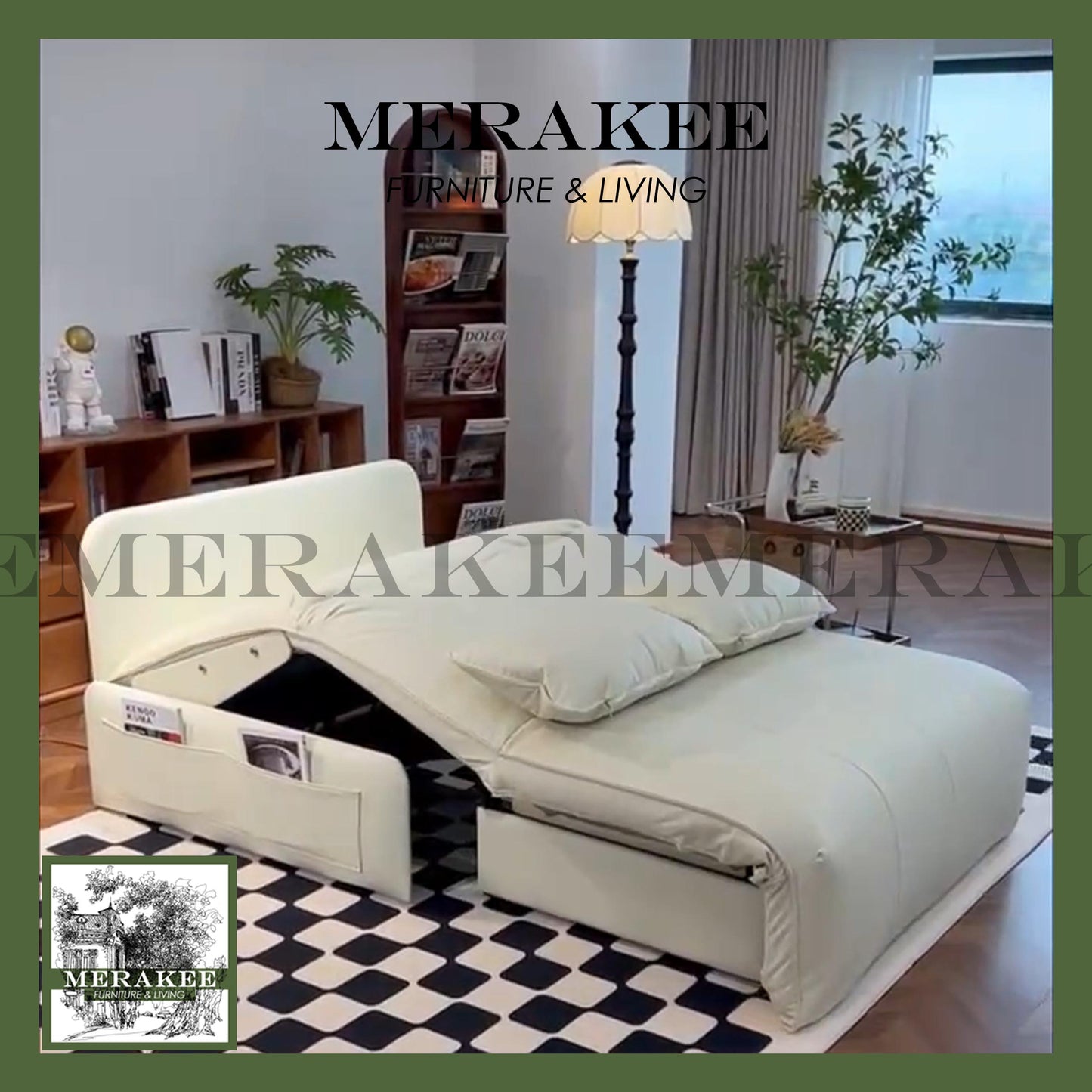 MERAKEE Electric Multi Purpose Sofa Bed Color Solution Living Room Bedroom Furniture SC2435