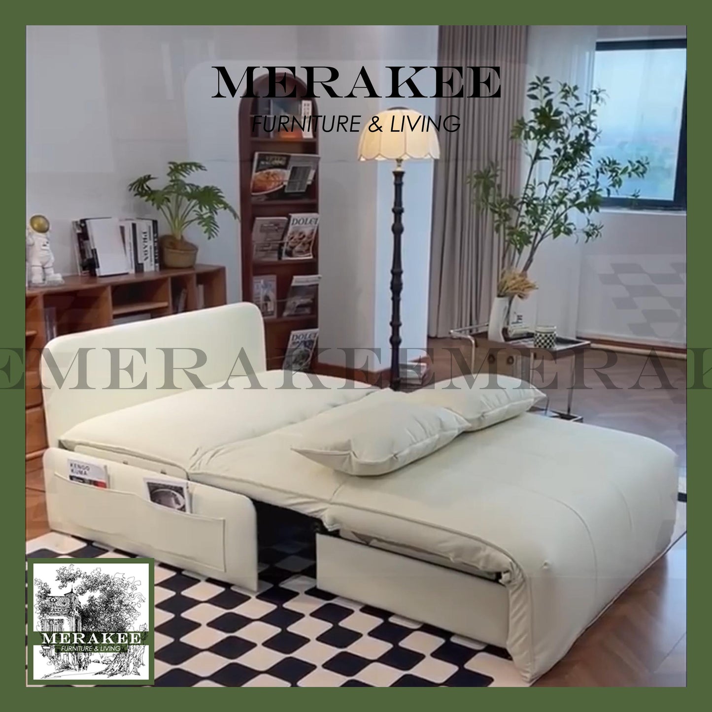 MERAKEE Electric Multi Purpose Sofa Bed Color Solution Living Room Bedroom Furniture SC2435