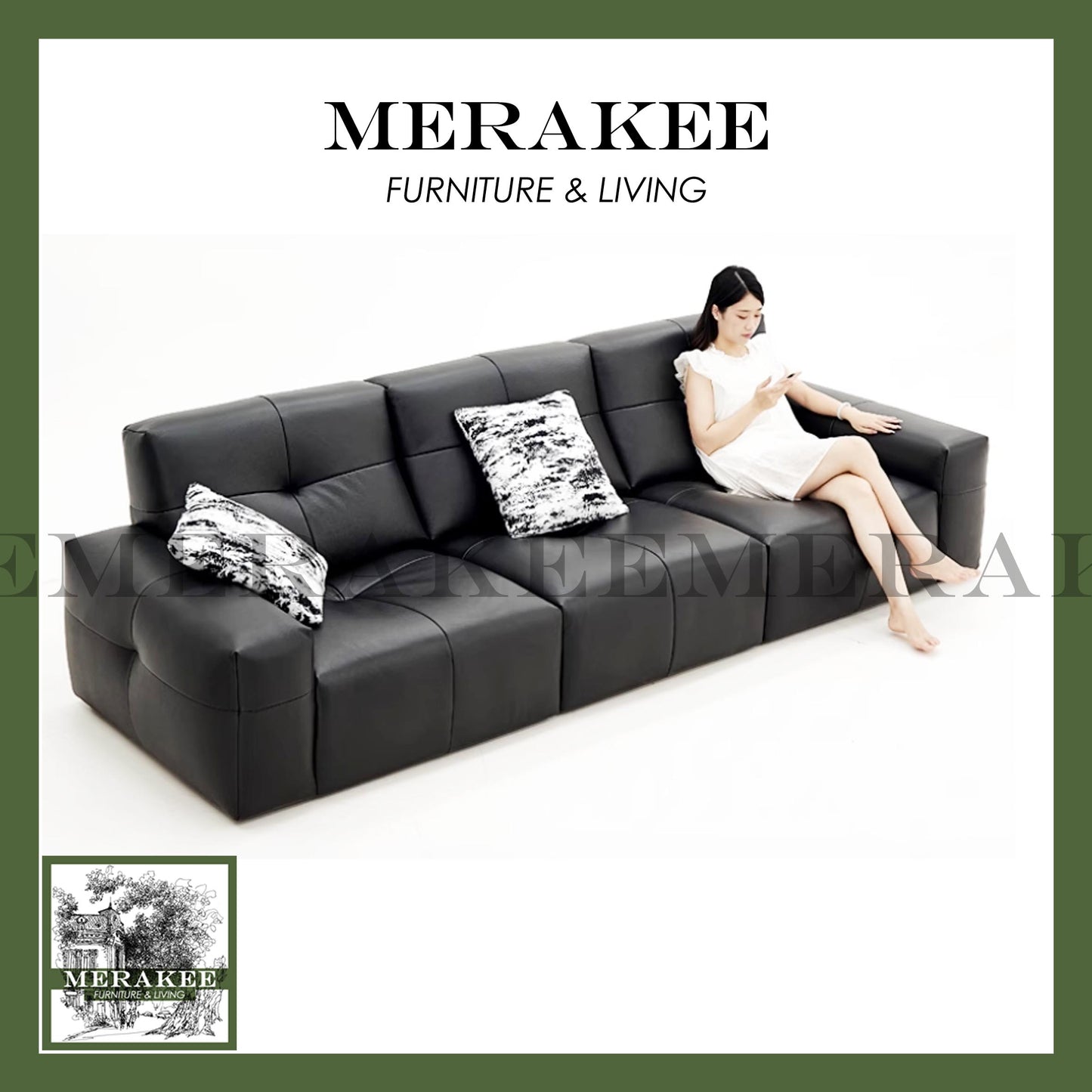 MERAKEE Full-Grain Genuine Leather Electric Recliner sofa 2/3/4 Seater Color Solution Living Room Furniture