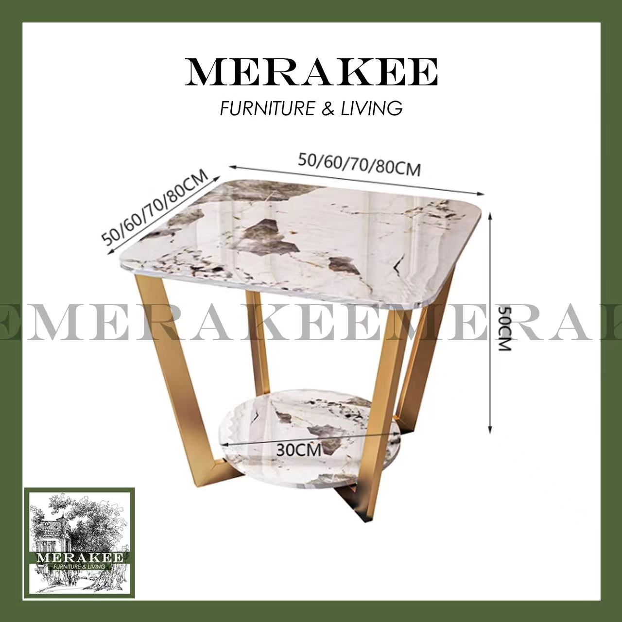 MERAKEE Sintered Stone Side Table ST02