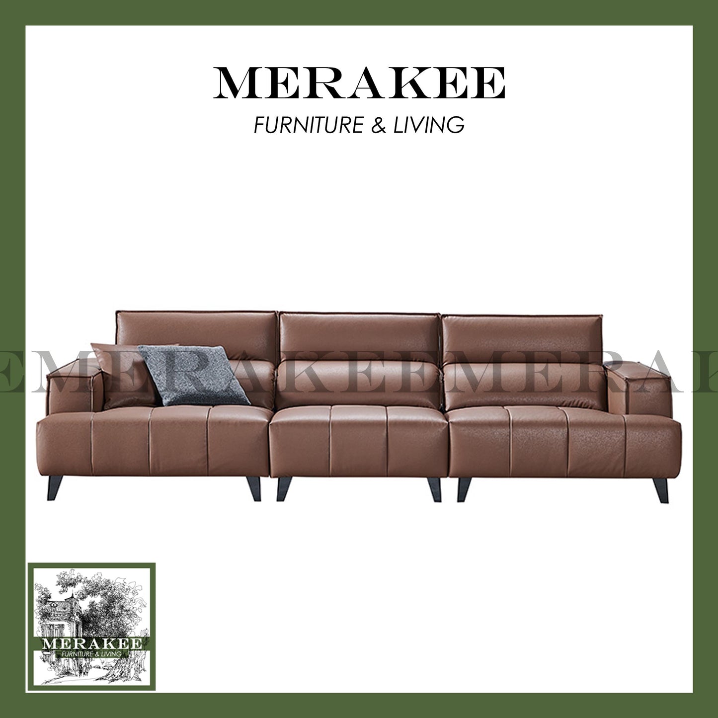 MERAKEE Full-Grain Genuine Leather Back Electric Adjustable sofa 2/3 Seater Color Solution Living Room Furniture XC6606