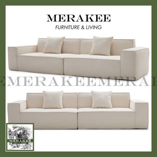 MERAKEE Compressed Sofa 2/3 Seater Modular/Sectional Firm Seat High Flexibility T004