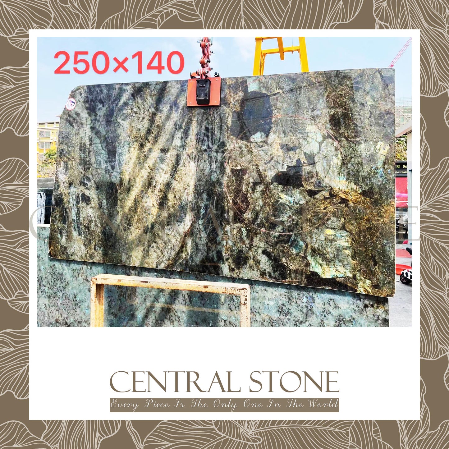 CENTRAL STONE Natural Labradorite Marble From Africa Madagascar Customization For Dining Coffee Side Table Feature Wall Granite Stone Real Marble - Blue Emerald