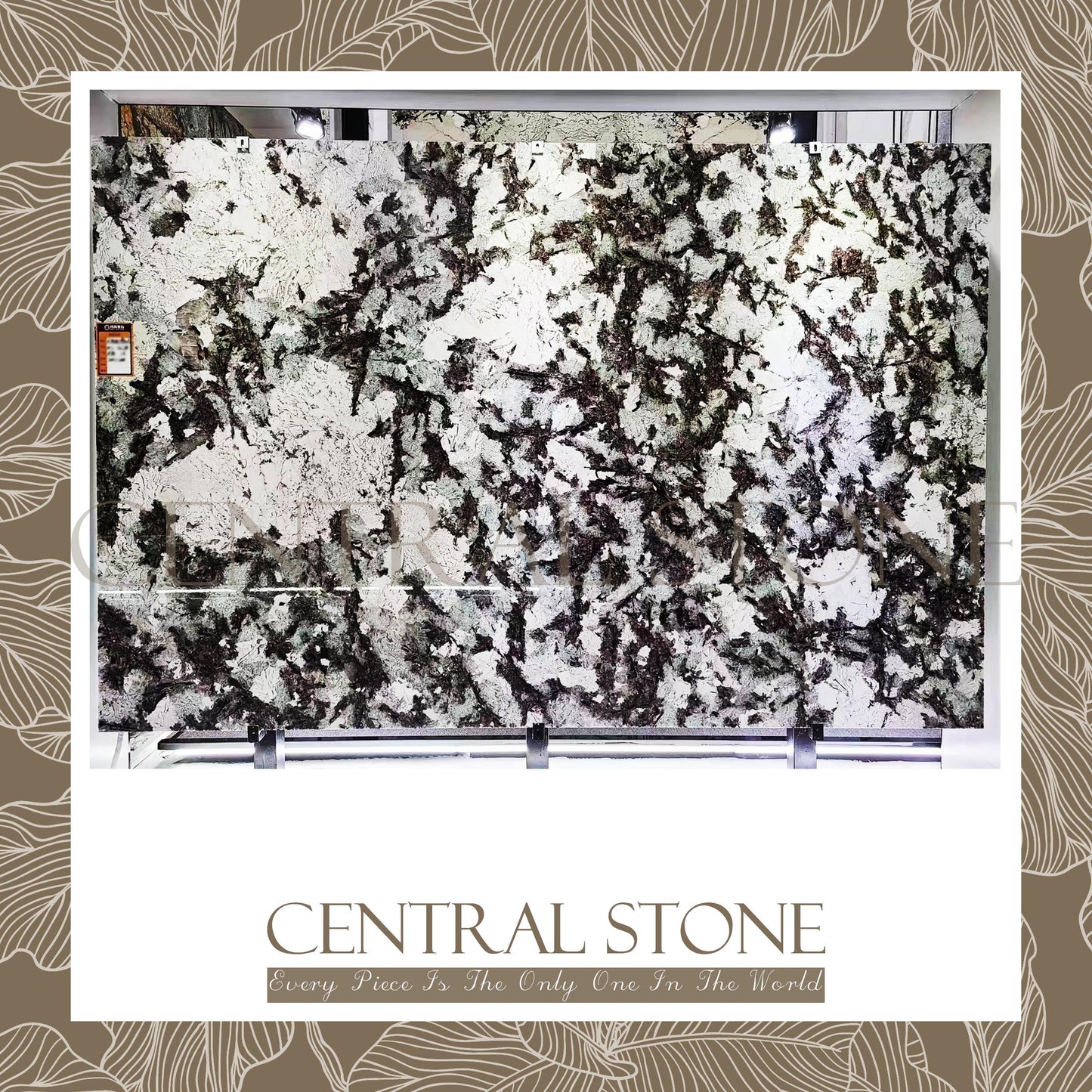 CENTRAL STONE Natural Marble From Brazil Customization For Dining Coffee Side Table Feature Wall Quartz Stone Real Marble - Silver Fox