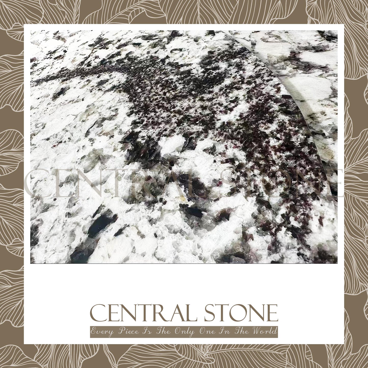 CENTRAL STONE Natural Marble From Brazil Customization For Dining Coffee Side Table Feature Wall Quartz Stone Real Marble - Silver Fox