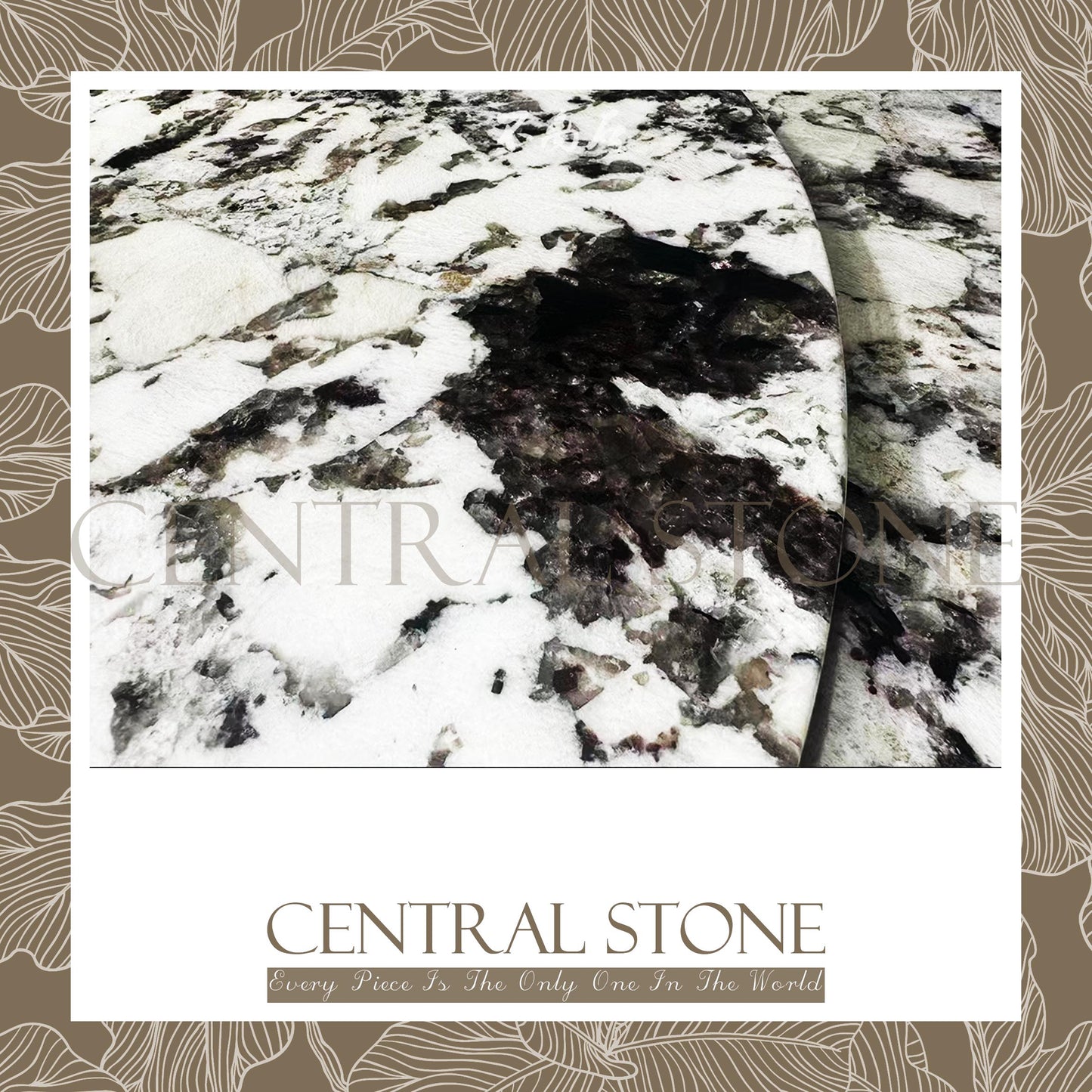 CENTRAL STONE Natural Marble From Brazil Customization For Dining Coffee Side Table Feature Wall Quartz Stone Real Marble - Silver Fox