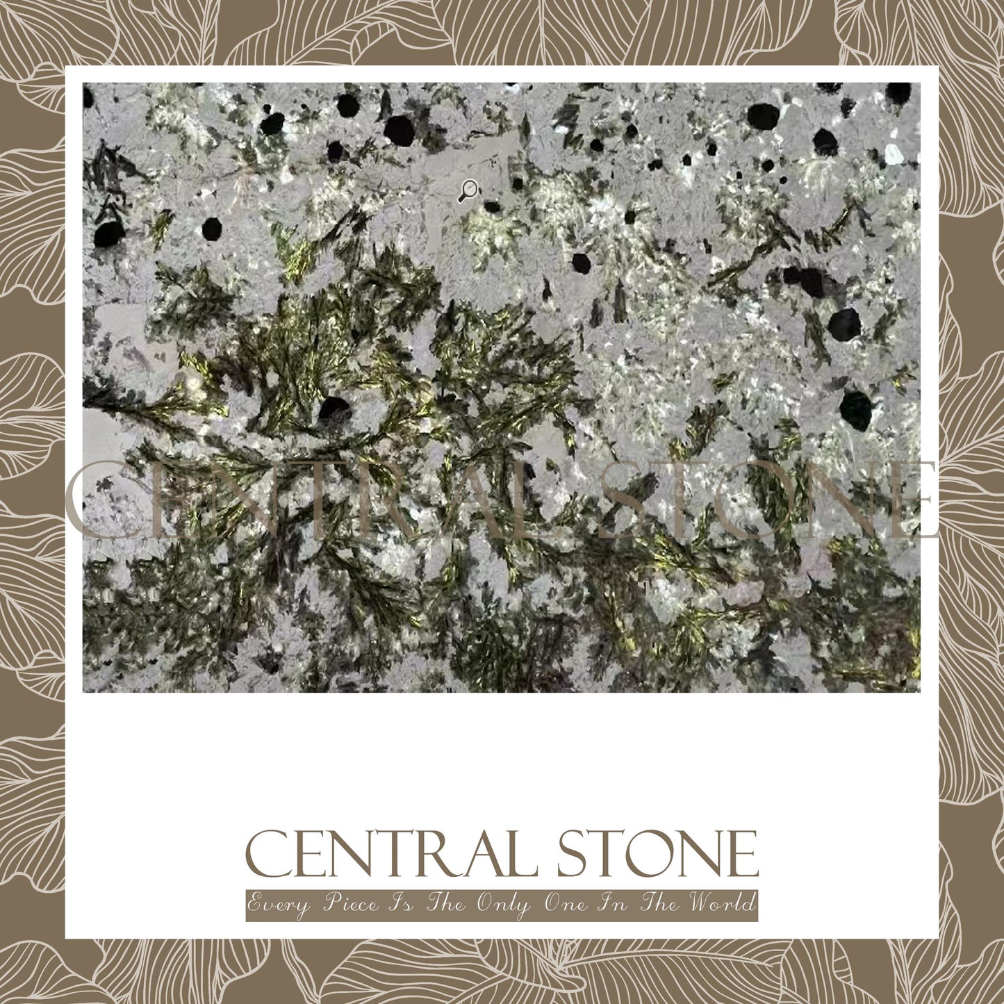 CENTRAL STONE Natural Quartz Marble From Brazil Customization For Dining Coffee Side Table Feature Wall Quartz Stone Real Marble - Pandora Green Diamond