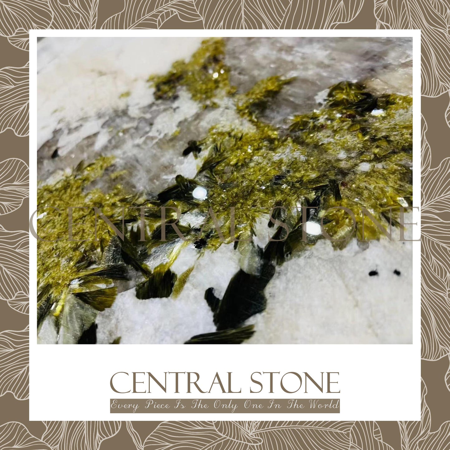 CENTRAL STONE Natural Quartz Marble From Brazil Customization For Dining Coffee Side Table Feature Wall Quartz Stone Real Marble - Pandora Green Diamond