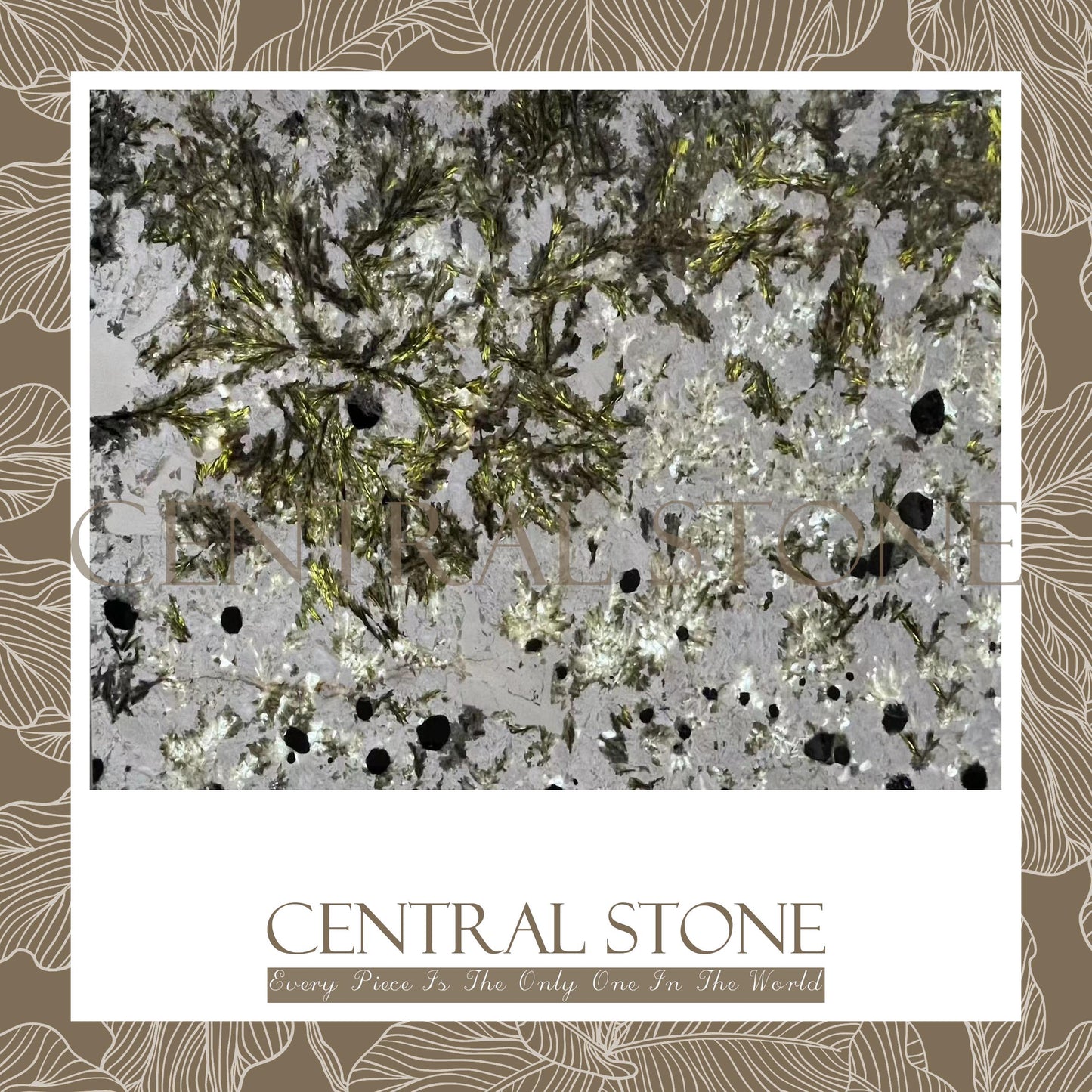 CENTRAL STONE Natural Quartz Marble From Brazil Customization For Dining Coffee Side Table Feature Wall Quartz Stone Real Marble - Pandora Green Diamond