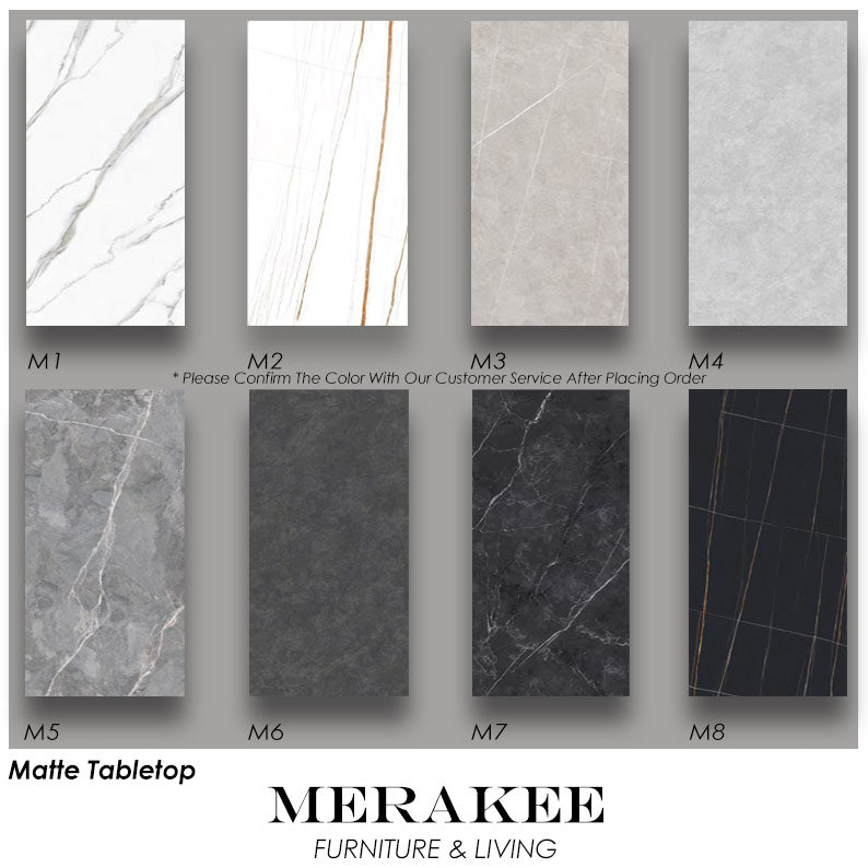 MERAKEE Customized Marble Like Sintered Stone Dining Table Dining Room Furniture F11